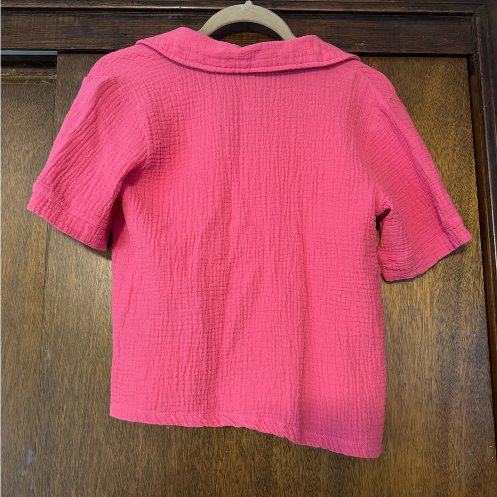 Pink button down matching set - Picture 4 of 6